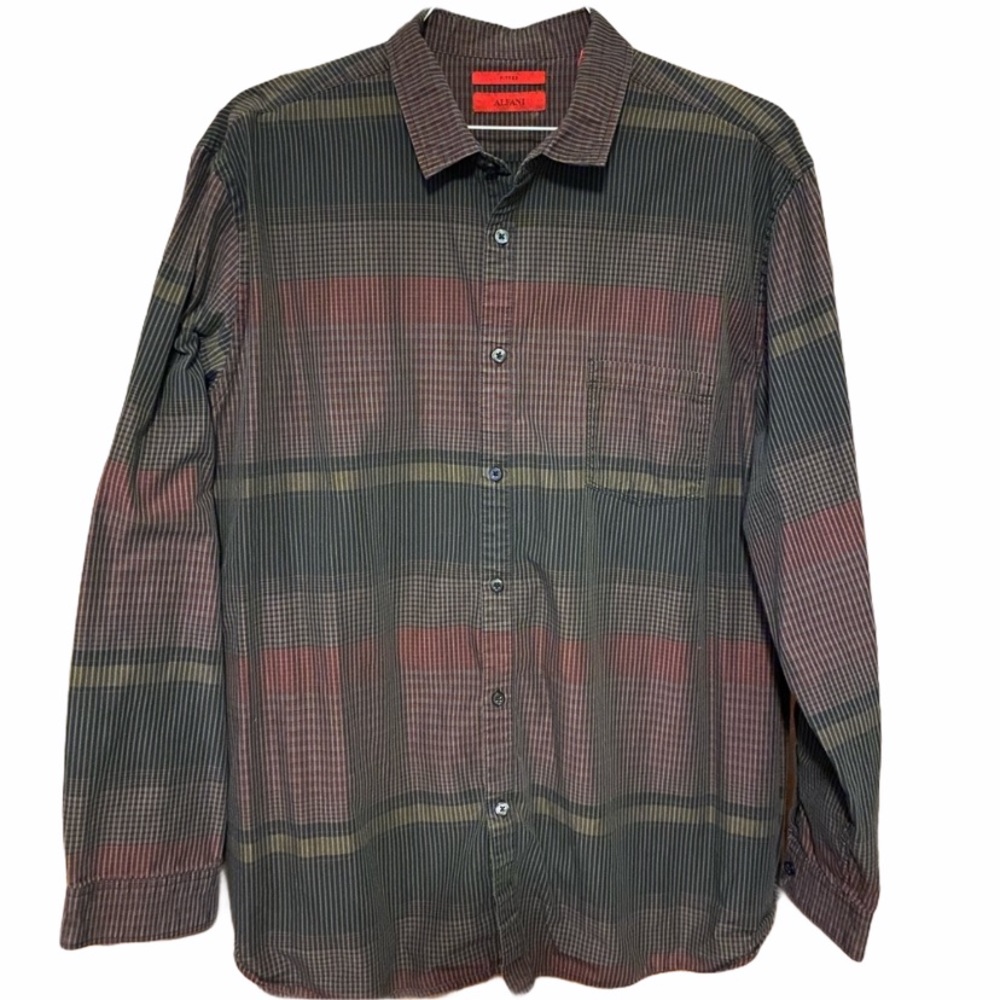Alfani Fitted Button Down Shirt